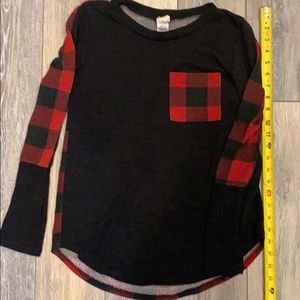 Super cute long sleeve buffalo check shirt